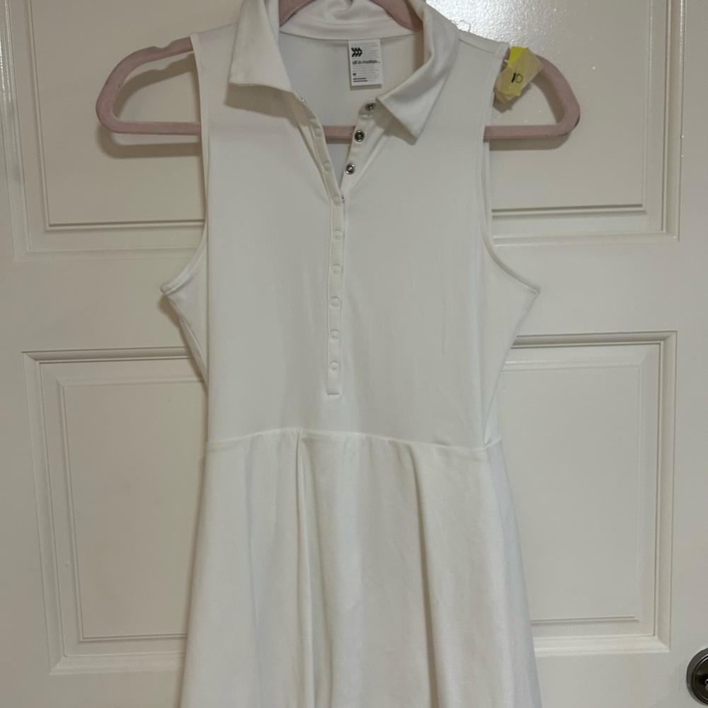 All in Motion White Polo Dress